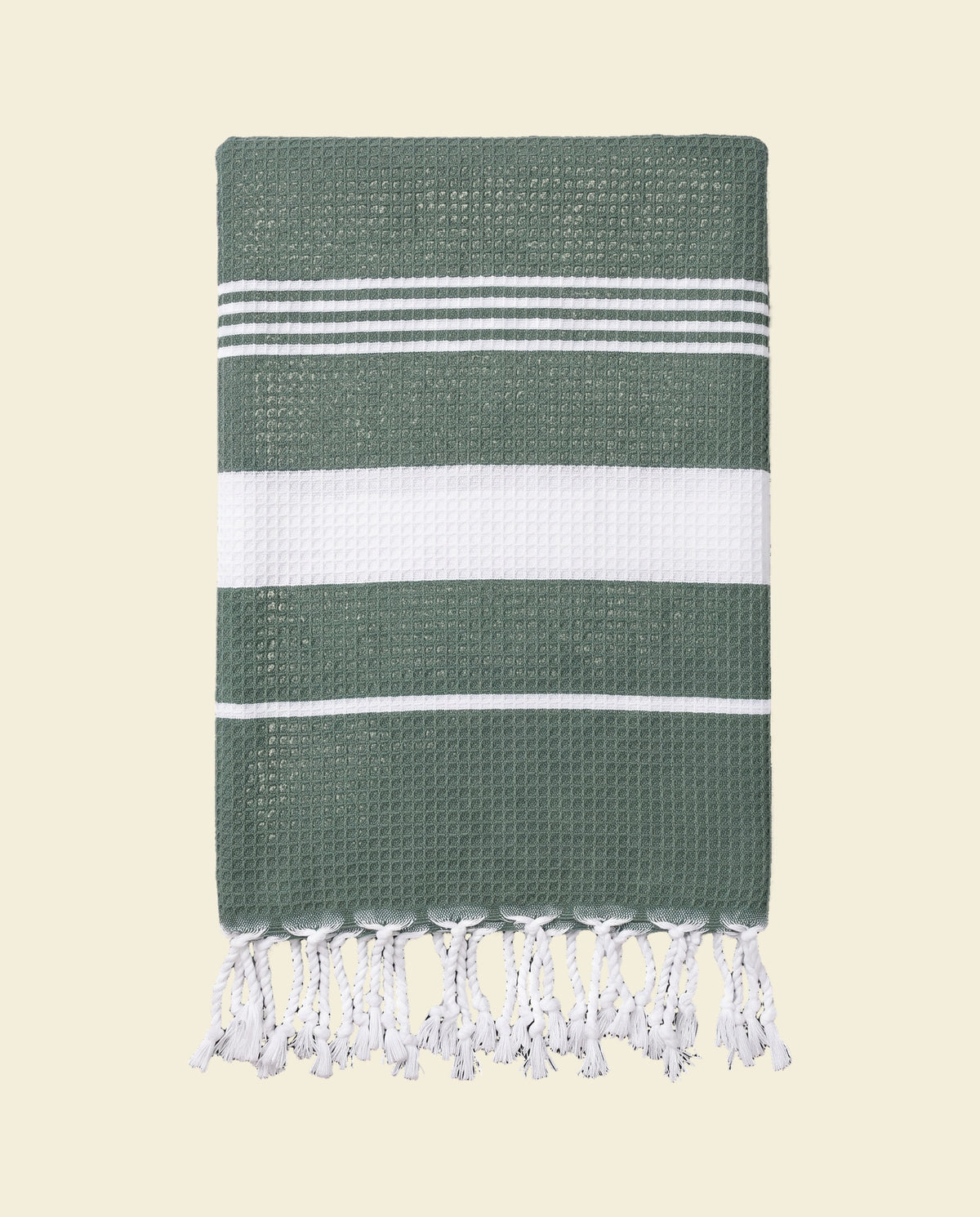 hamamdoek dennengroen - op kleur