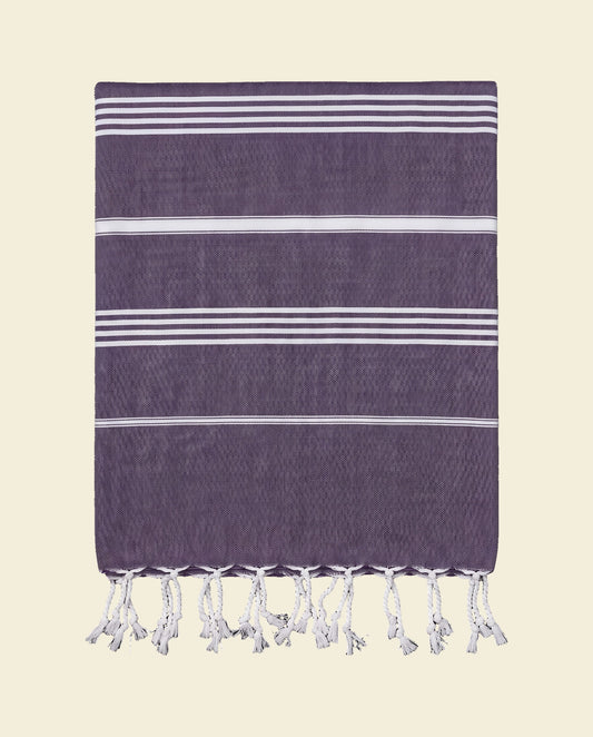 hamamdoek donkerpaars - op kleur