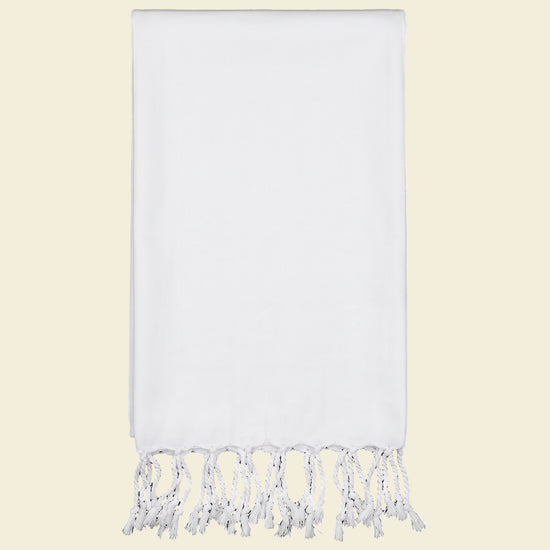 hamamdoek effen wit - op kleur