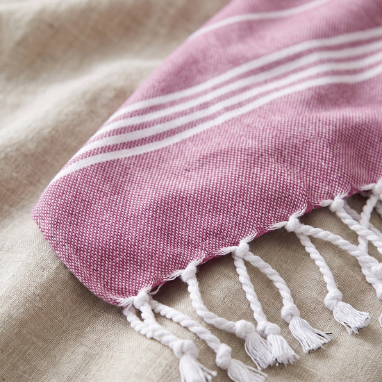 hamamdoek framboos - detail
