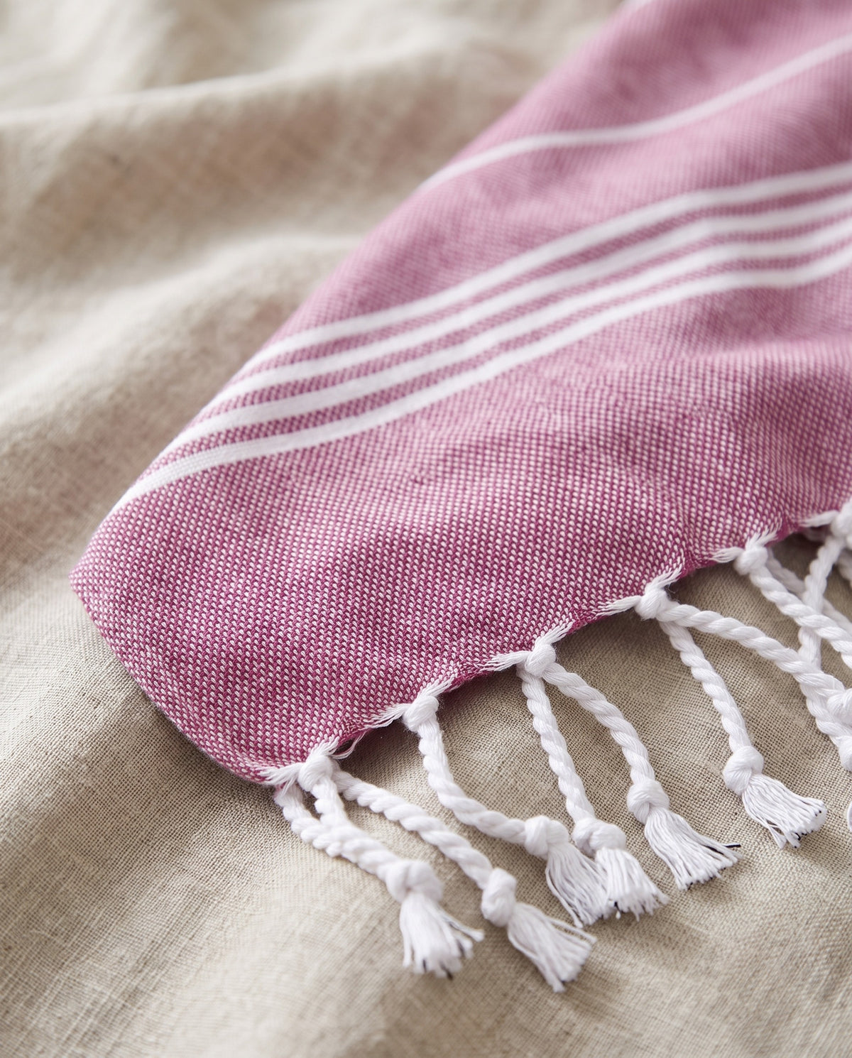 hamamdoek framboos - detail