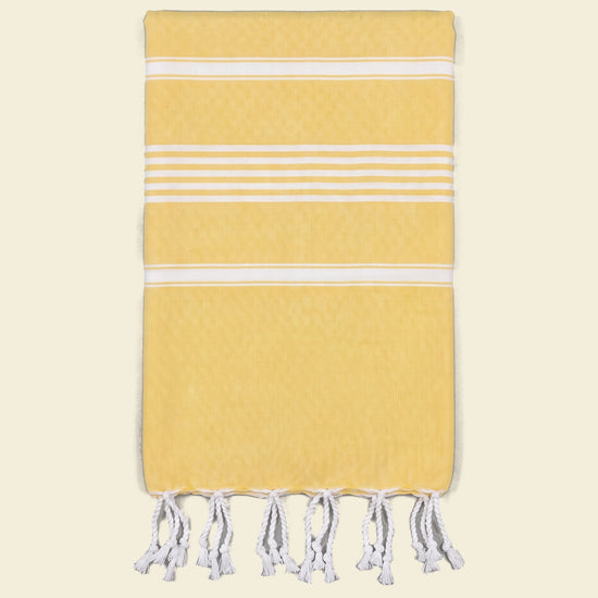 hamamdoek geel - op kleur