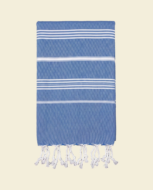 hamamdoek grieksblauw - op kleur