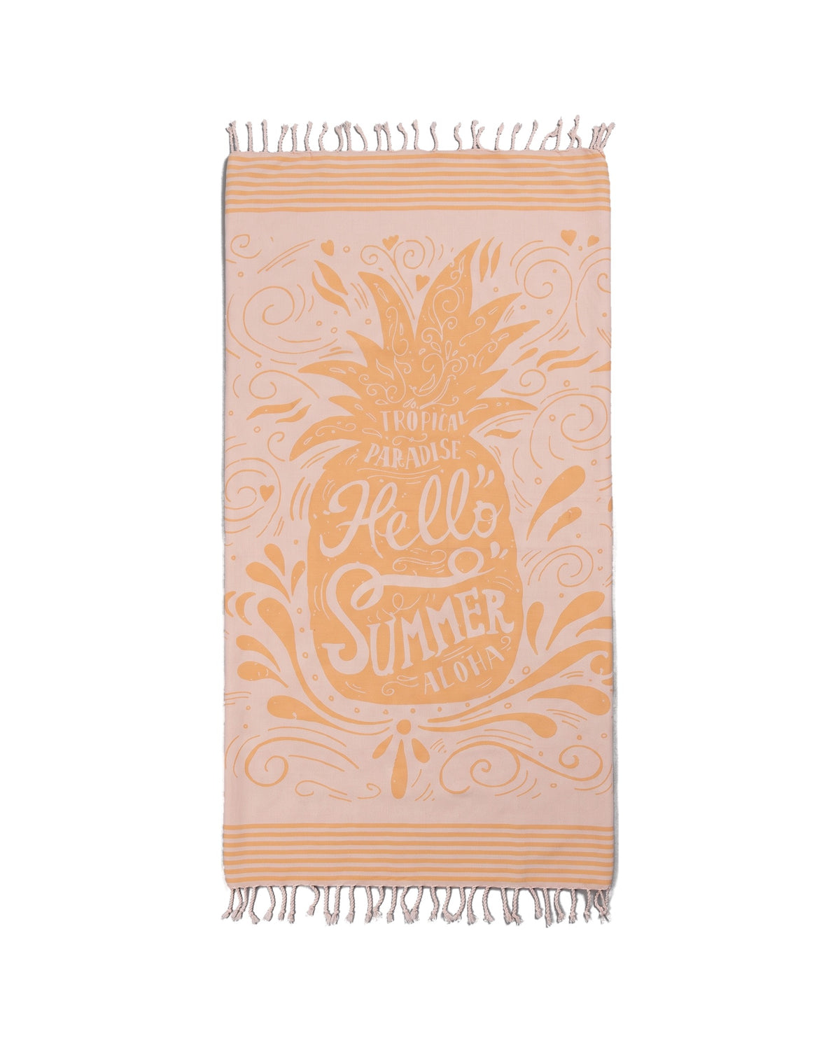 hamamdoek Hello Summer orange - vrijstaand