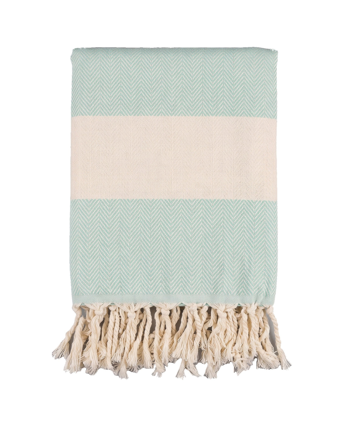 hamamdoek Herringbone magic mint - vrijstaand