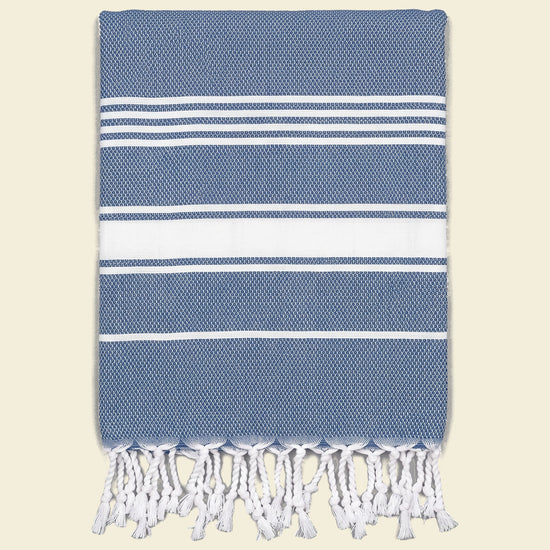 hamamdoek Honingraat jeansblauw - op kleur