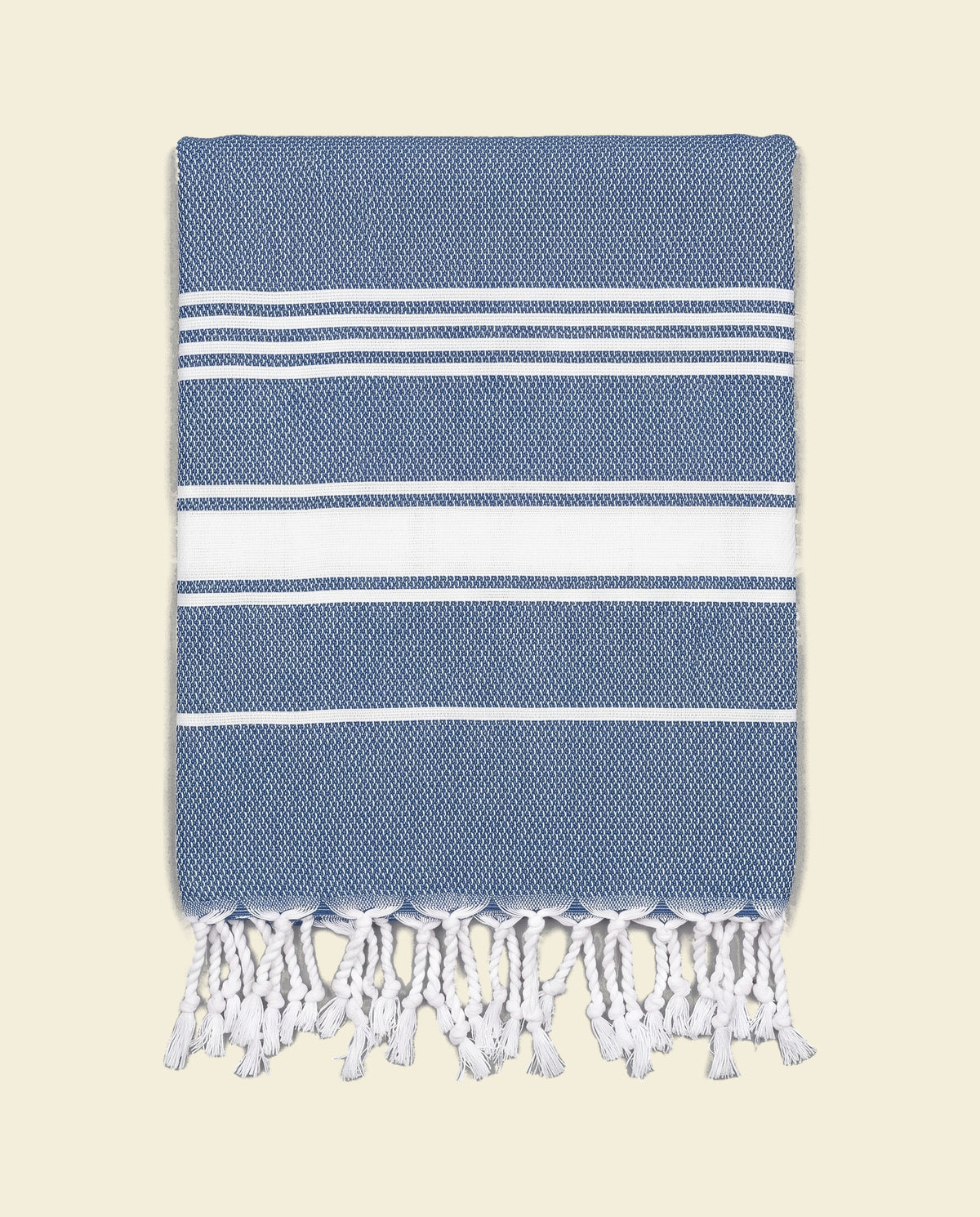 hamamdoek Honingraat jeansblauw - op kleur