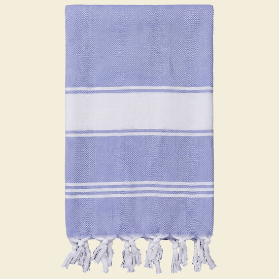 hamamdoek Honingraat lavendelblauw - op kleur