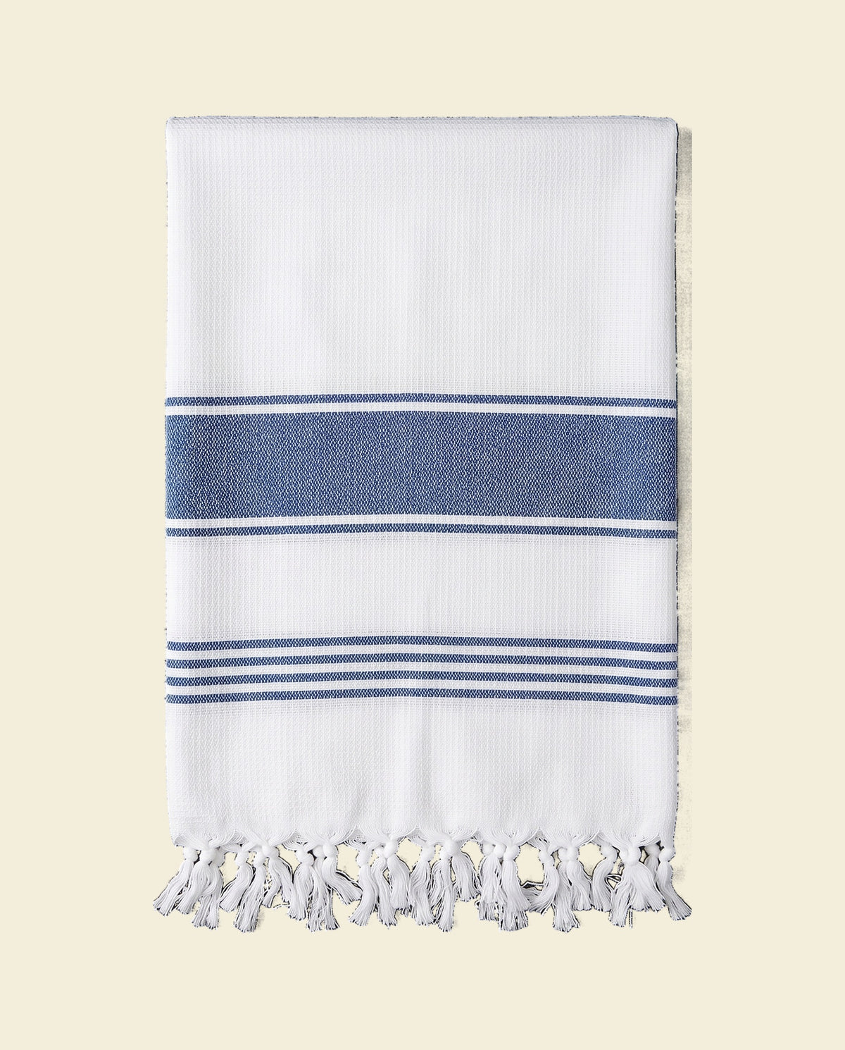 hamamdoek Honingraat marine - op kleur