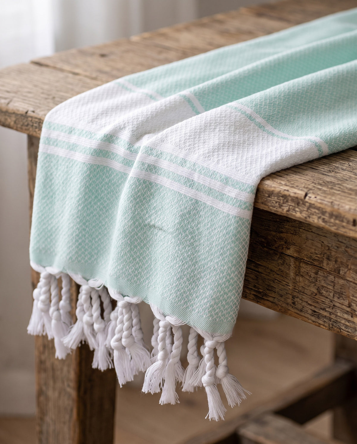 hamamdoek Honingraat mint - detail
