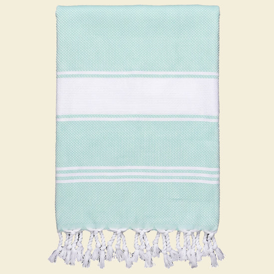 hamamdoek Honingraat mint - op kleur