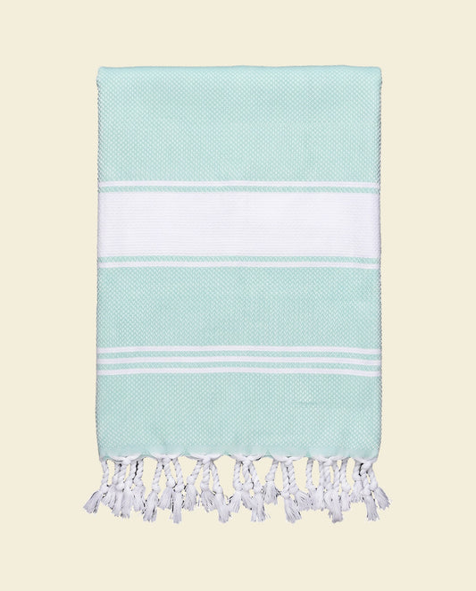 hamamdoek Honingraat mint - op kleur