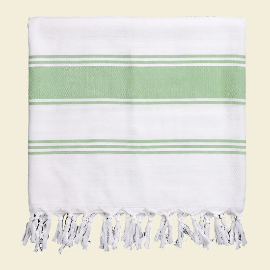 hamamdoek Honingraat pistache - op kleur