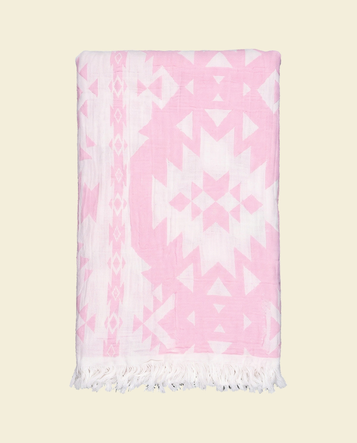 hamamdoek Kelim soft pink - op kleur