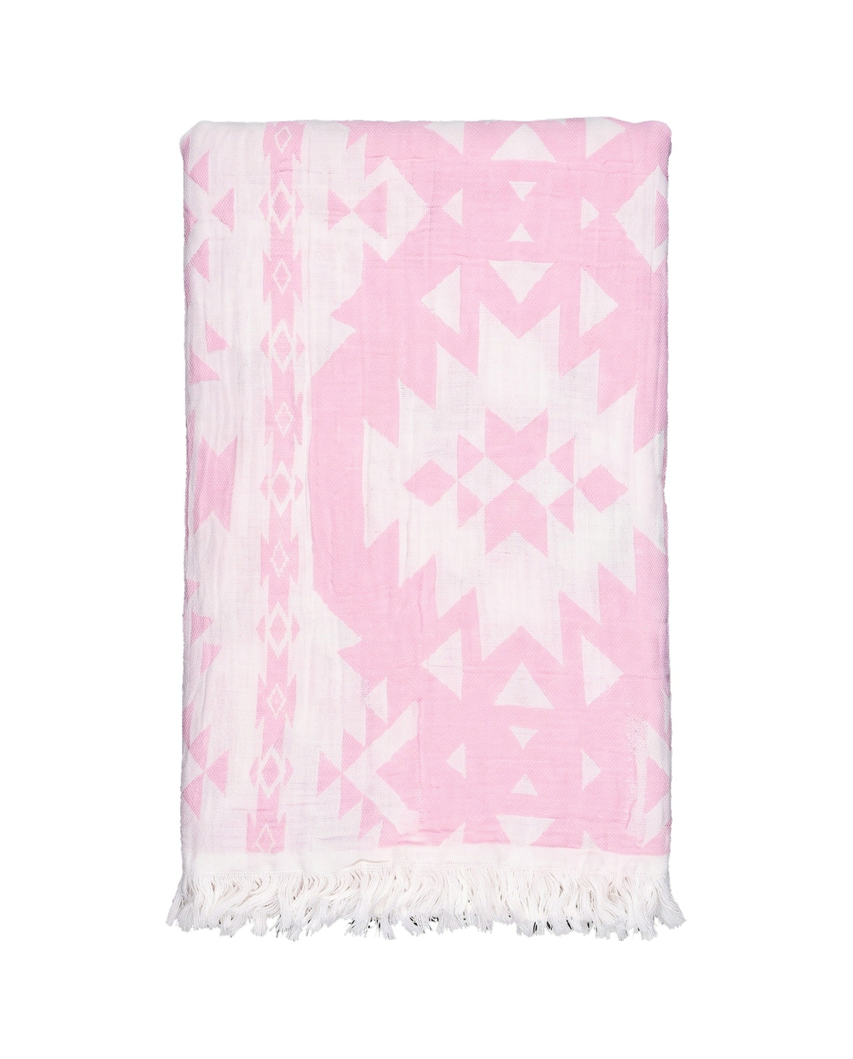 hamamdoek Kelim soft pink - vrijstaand