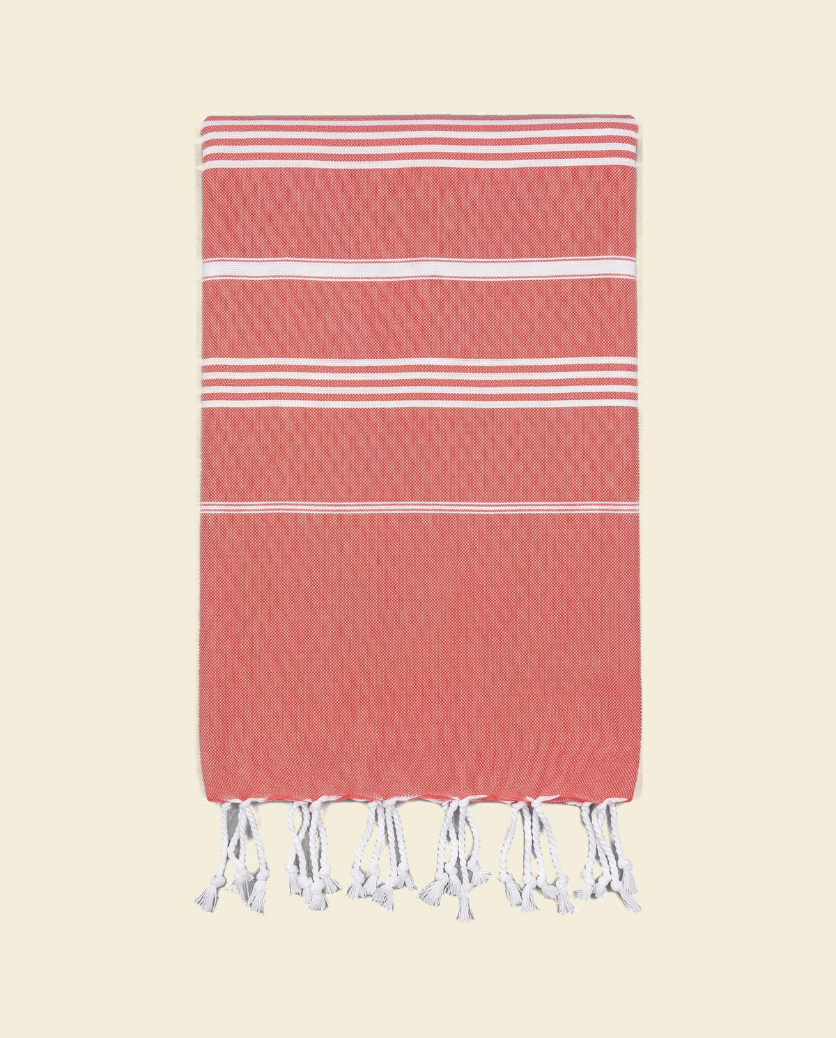 hamamdoek koraalrood - op kleur