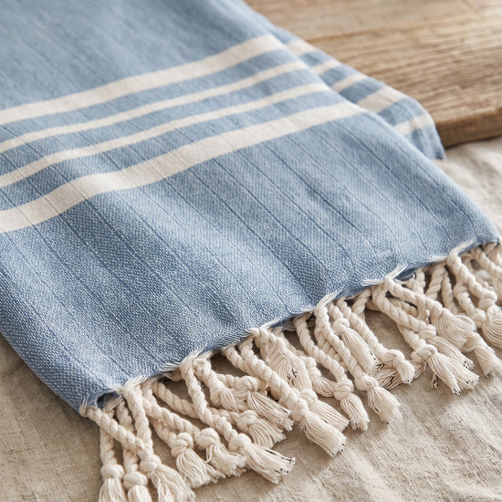 hamamdoek Krem Sultan air blue - detail