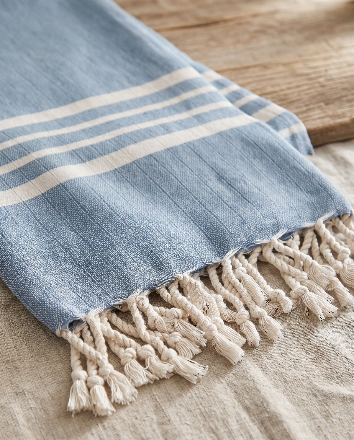 hamamdoek Krem Sultan air blue - detail