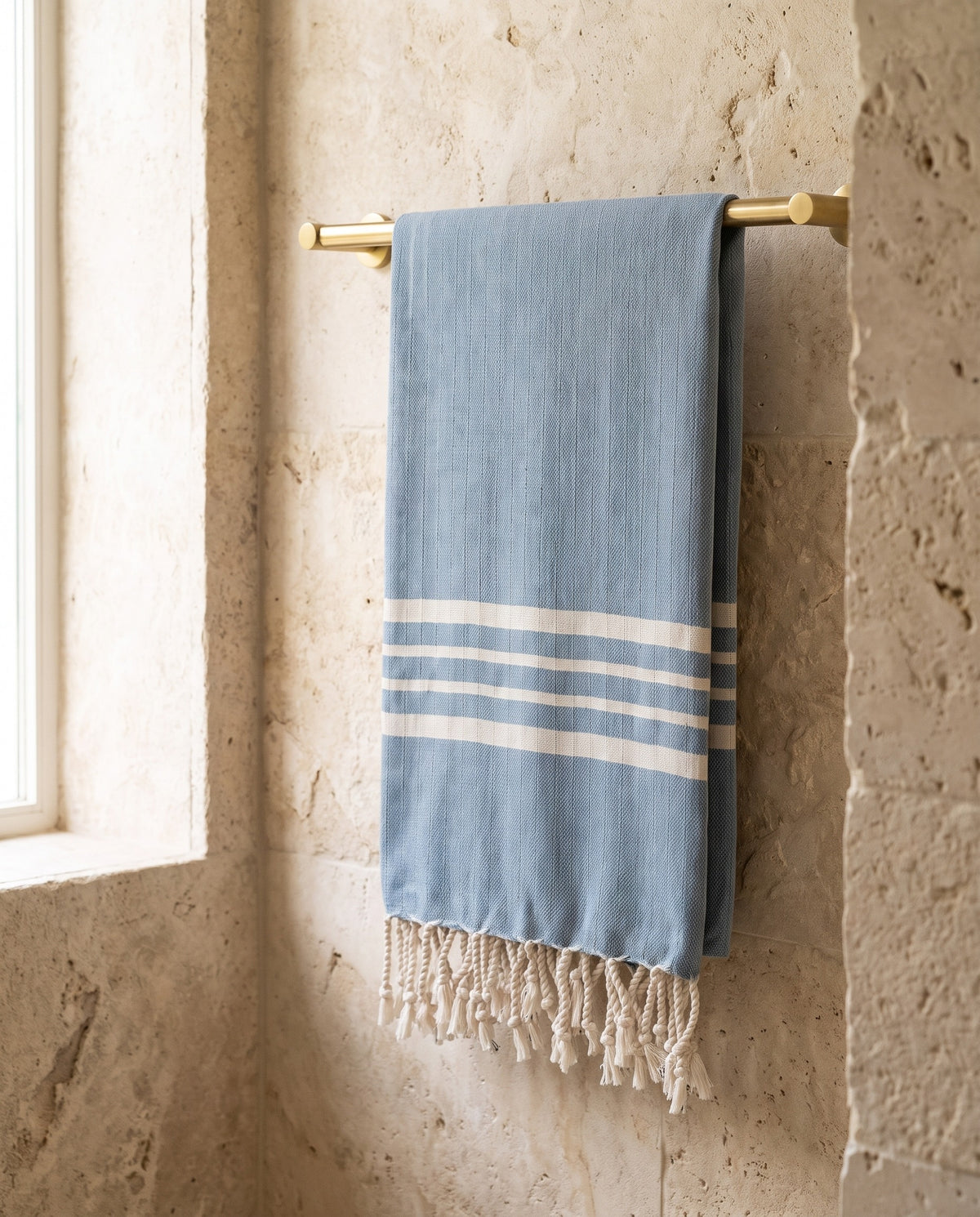 hamamdoek Krem Sultan air blue - sfeer