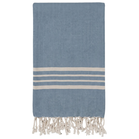 hamamdoek Krem Sultan air blue - vrijstaand