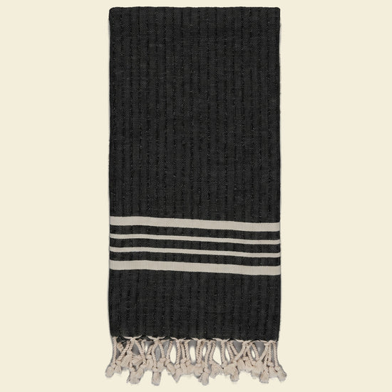 hamamdoek Krem Sultan black - op kleur