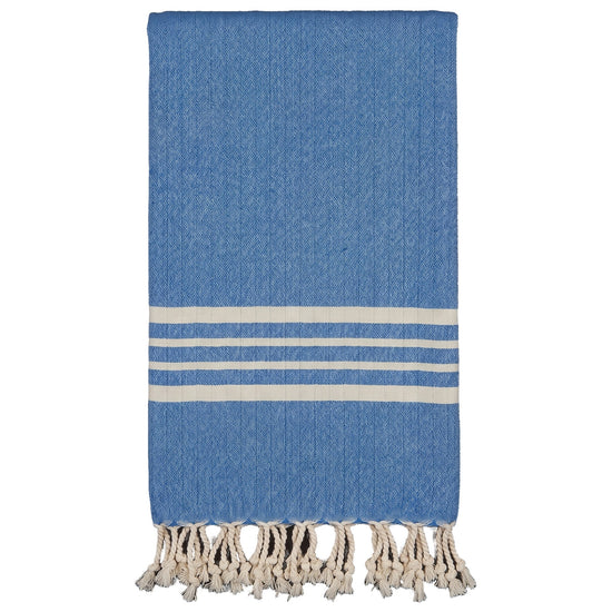 hamamdoek Krem Sultan blue - vrijstaand
