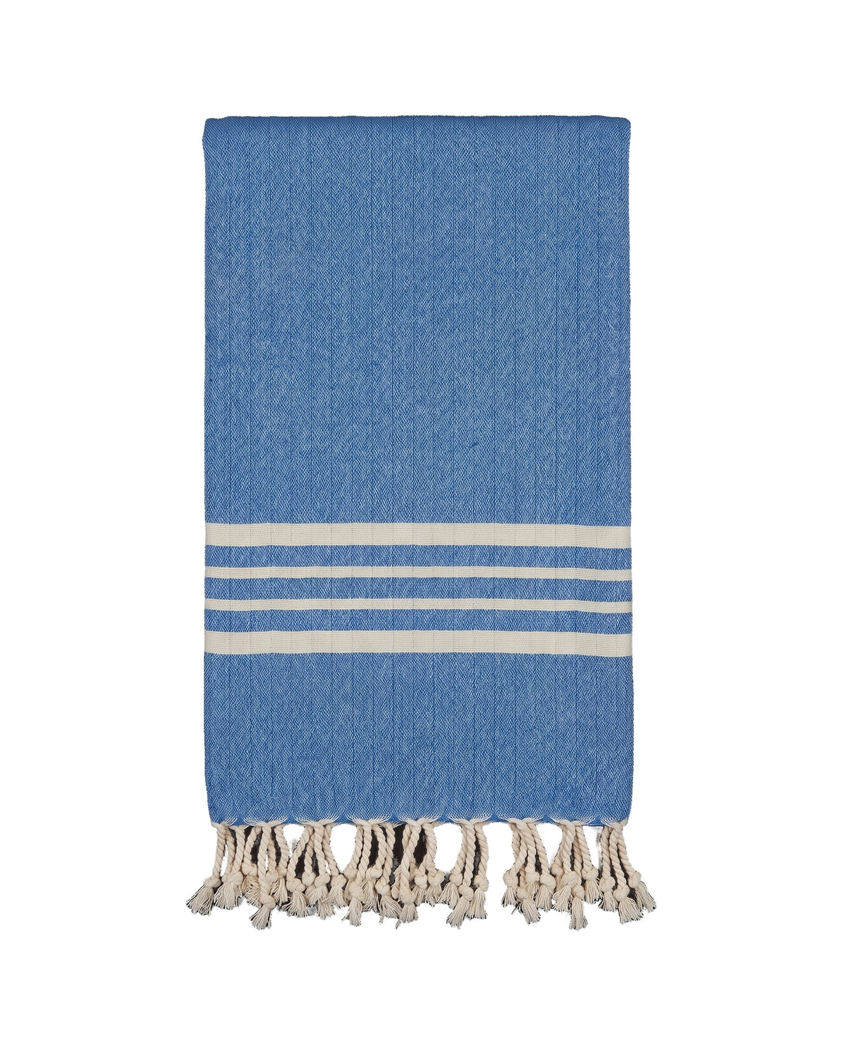 hamamdoek Krem Sultan blue - vrijstaand