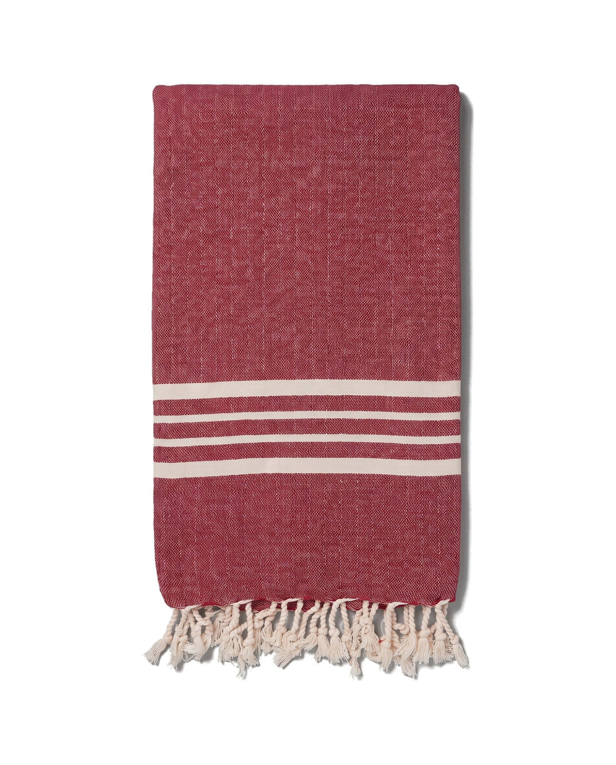 hamamdoek Krem Sultan bordeaux - vrijstaand