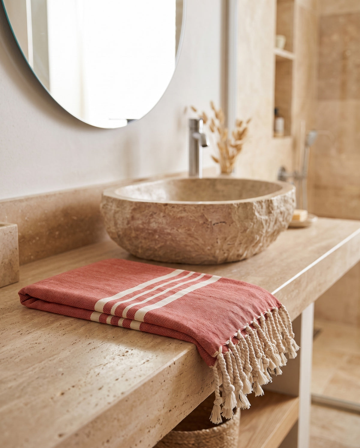 hamamdoek Krem Sultan brick - sfeer
