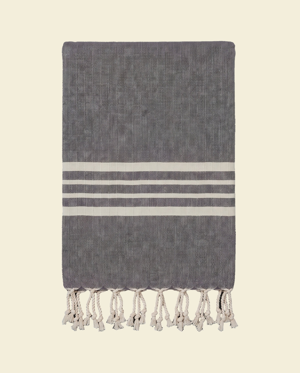 hamamdoek Krem Sultan dark grey - op kleur