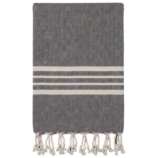 hamamdoek Krem Sultan dark grey - vrijstaand