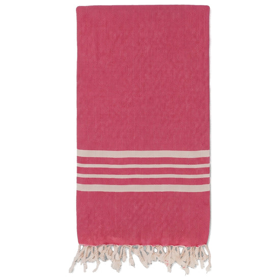 hamamdoek Krem Sultan fuchsia - vrijstaand