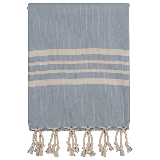 hamamdoek Krem Sultan light blue - vrijstaand