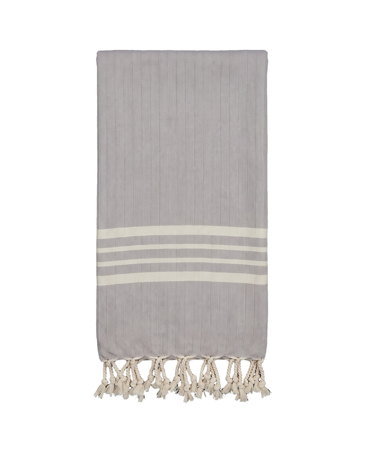 hamamdoek Krem Sultan light grey - vrijstaand