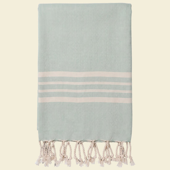 hamamdoek Krem Sultan mint - op kleur
