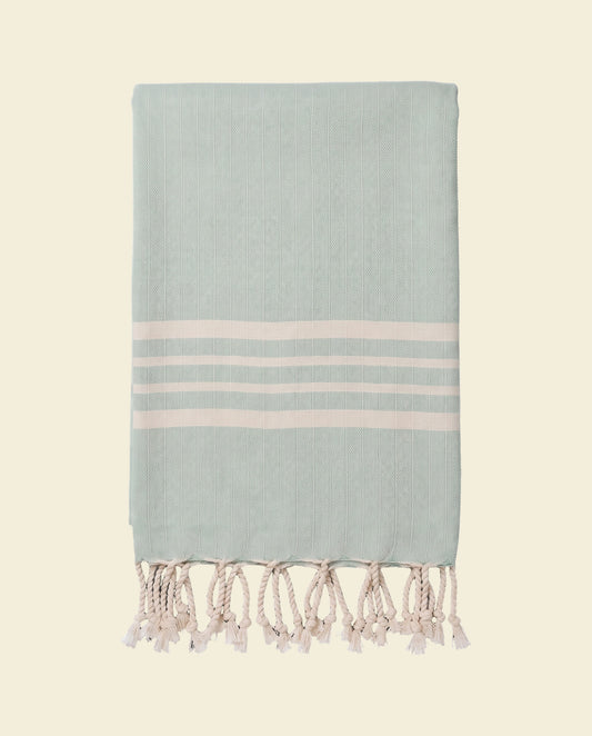 hamamdoek Krem Sultan mint - op kleur