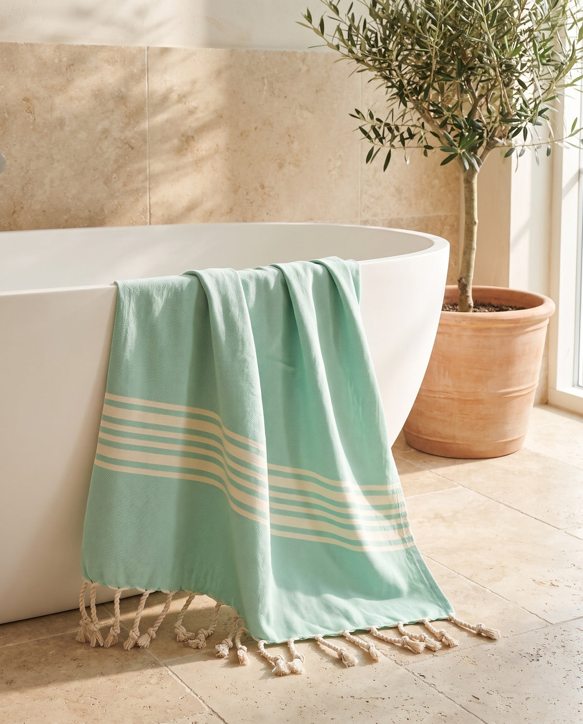 hamamdoek Krem Sultan mint - sfeer