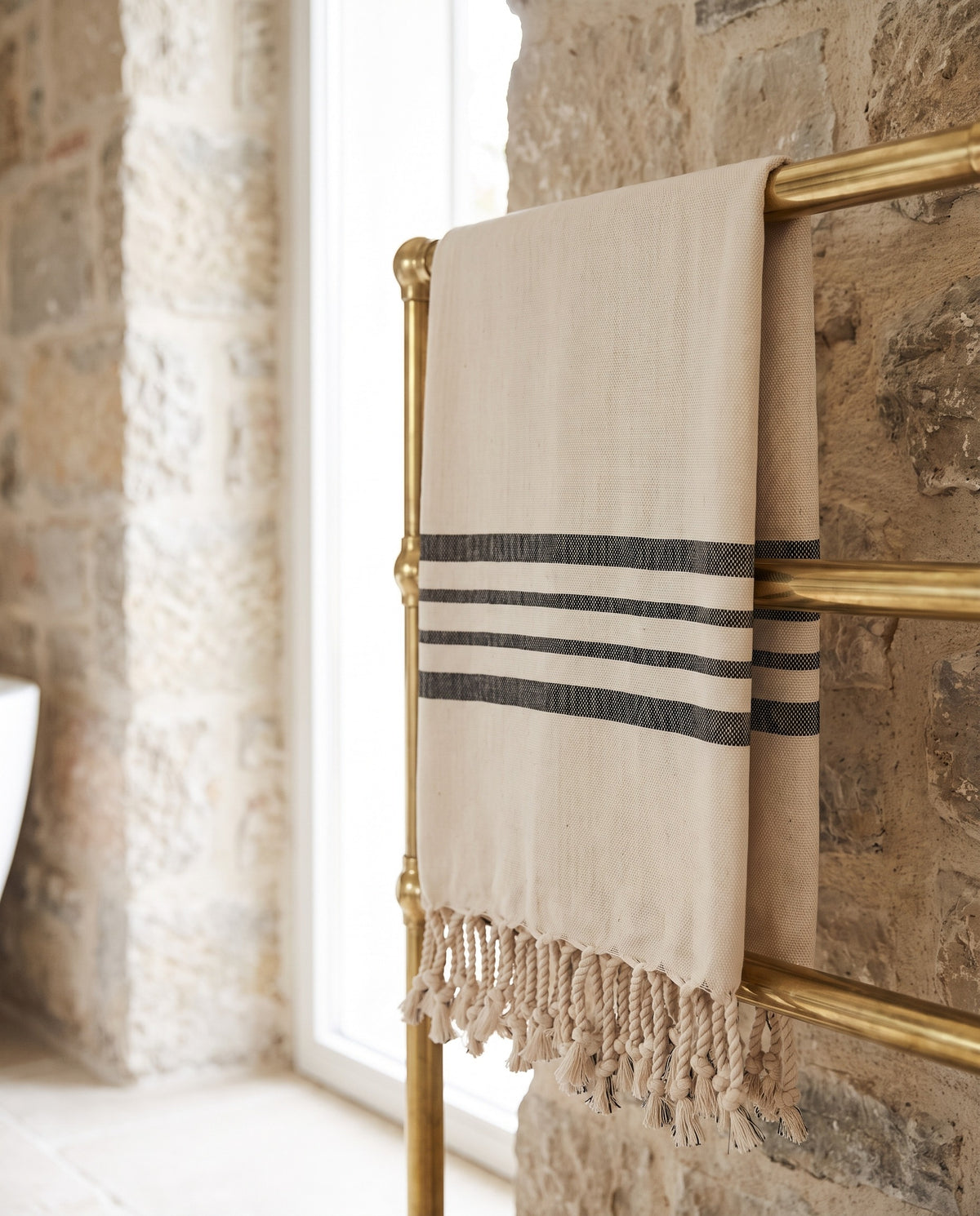 hamamdoek Krem Sultan natural black - sfeer