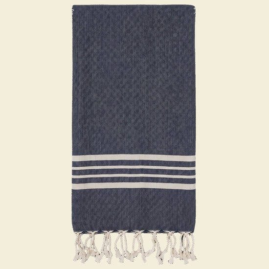hamamdoek Krem Sultan navy - op kleur