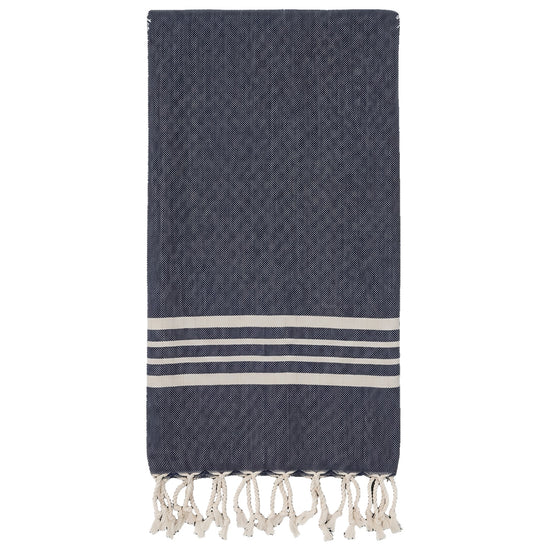 hamamdoek Krem Sultan navy - vrijstaand