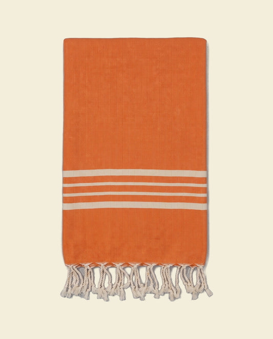 hamamdoek Krem Sultan orange - op kleur