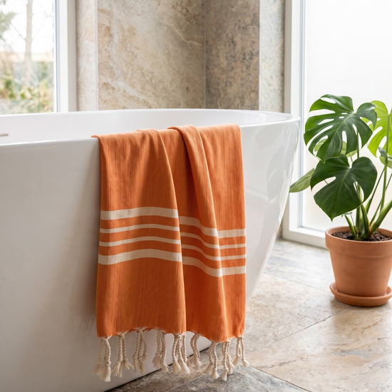 hamamdoek Krem Sultan orange - sfeer