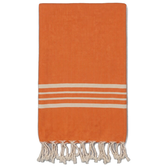 hamamdoek Krem Sultan orange - vrijstaand