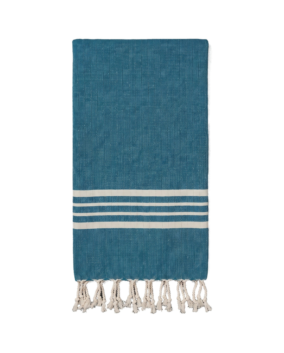 hamamdoek Krem Sultan petrol blue - vrijstaand