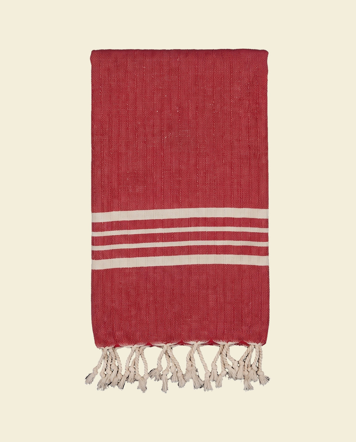 hamamdoek Krem Sultan red - op kleur