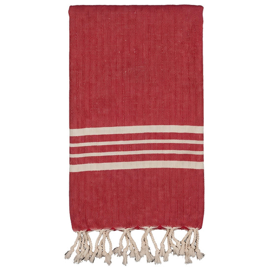 hamamdoek Krem Sultan red - vrijstaand