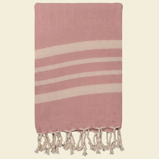 hamamdoek Krem Sultan rose pink - op kleur