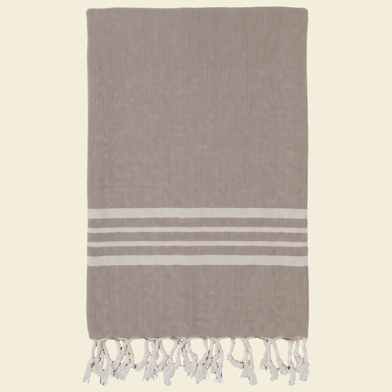 hamamdoek Krem Sultan taupe - op kleur