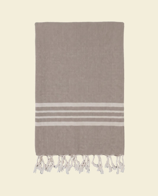 hamamdoek Krem Sultan taupe - op kleur
