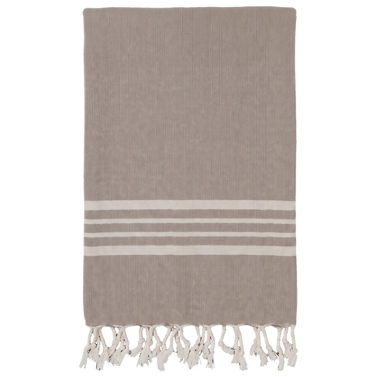 hamamdoek Krem Sultan taupe - vrijstaand
